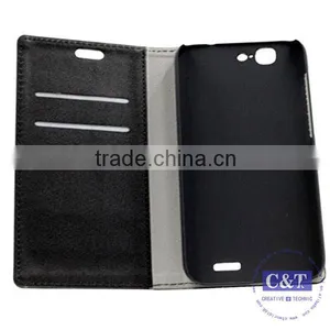 C&T Genuine Credit Card Holder Stand pu Wallet Leather Case for Huawei Ascend g7 thumbnail-6