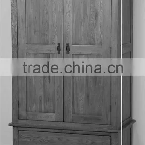 Rustic Range Bedroom Furniture of Solid Oak 2 Doors Wardrobes thumbnail-6