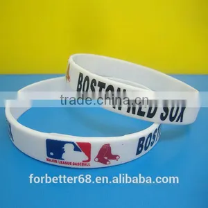 Best Selling Cheapest Imprinted/Silk Screen Silicone Wristbands thumbnail-1