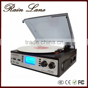Rain Lane New Product 6-in-1 Electric Turntable Speaker Record Player thumbnail-1
