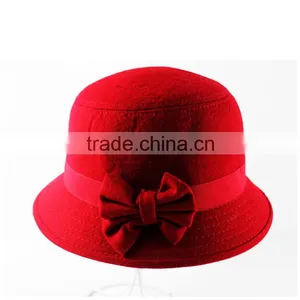 2015 Wool Hats for Women Mini Red Top Hat Hats for Women thumbnail-1