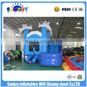 USA Popular Inflatable Bounce House With Water Slide For Kids thumbnail-1