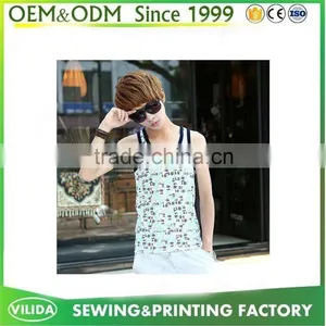Manufacturer Custom Camo Tank Top,Man Tank Top,Workout Tank Top for Sale thumbnail-3