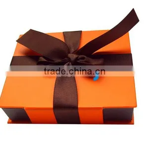 Luxury Chocolate Gift Packaging Box With Satin Ribbon Custom Design thumbnail-1