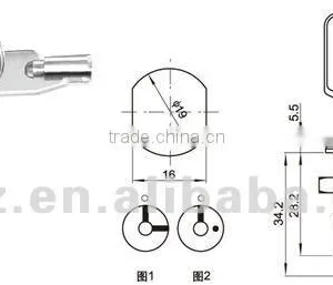 Metal 12mm Key Lock Switch On/off,12mm Metal Security Key Switch Key Operated Switch thumbnail-6