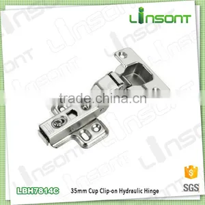 China Manufacture Soft Close Clip on Shower Door Hinge Furniture Accessories Cabinet Hinge thumbnail-1