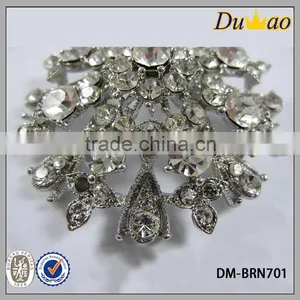 Elegant Metal Rhinestone Brooch for Wedding thumbnail-3