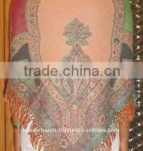 Hijab Embroidey Wool Shawl/Scarves thumbnail-1
