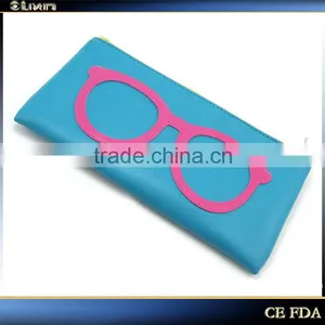 2015 Hot Selling Leather Zipper Glasses Pouch,eyeglasses Pouch thumbnail-1