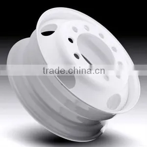 2013 Hot Sale White Steel Wheel Rim thumbnail-1