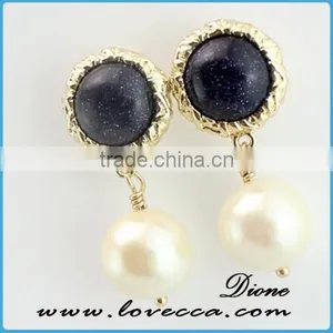 Korean Women Jewelry DIY Elegant Stones Crystal Jewelry Earrings 2016 thumbnail-2
