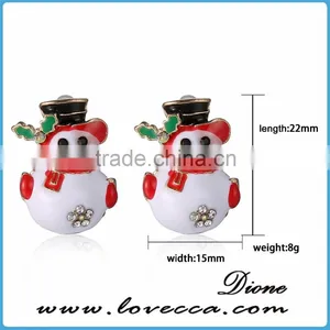 New Fashion Women Santa Claus Snowman Lovely Tree Bell Christmas Jewelry Christmas Earring For Women Gifts thumbnail-2