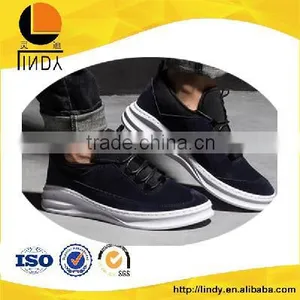 Synthetic Leather High Shoes Men Casual Leather Upper Shoe thumbnail-1