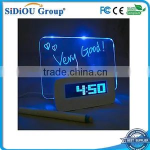 Blue Light Digital LED Message Board Alarm Clock thumbnail-1