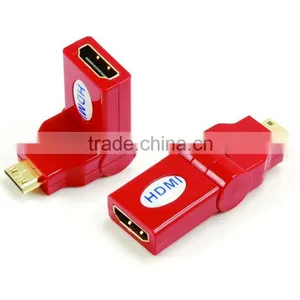 HDMI Female to MINI Male Adapter Rotating 180 Degree thumbnail-2