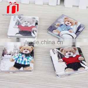 Hot Sales Beautiful Customized Pu Leather Pocket Mirror thumbnail-1