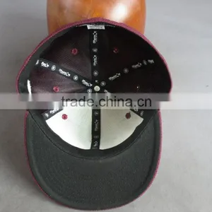 Customer Flat Brim 6- Panel Fitted Cap With 3D Embroidered Patch thumbnail-6