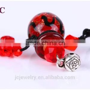 Fashion Necklace 2016 Essential Oil Glass Oil Bottle Pendant Bottle Necklace Pendant thumbnail-4