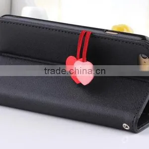 Magnetic Side Flip Book Wallet Cell Phone Case for Iphone thumbnail-6