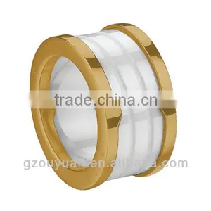 Ceramic and Stainless Steel Combined Ring, Wide Ceramic Ring, Big Size Ceramic Ring thumbnail-1
