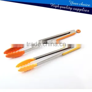 Non-stick Silicone Cooking Utensils Kitchen Tongs BBQ Tongs thumbnail-1