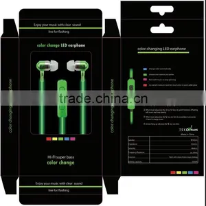 Glowing Headset for Smartphone Headphones LED Lighting Headset Wholesale China Earphone and Headset thumbnail-2