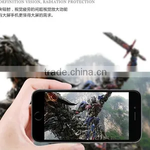 2015 Cellphone Screen Magnifier tv Amplifier HD Expander for Smart Phone Any Model Universal With Stand Folding Portable thumbnail-3