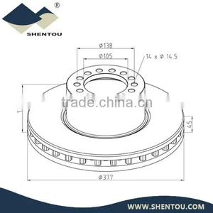 Mercedes Benz Brake Disc 975 421 01 12 thumbnail-1