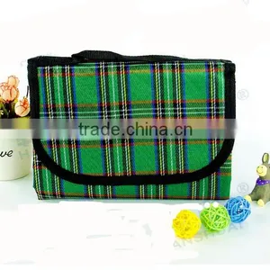 Check Folding Colorful Portable Camping Blanket thumbnail-2