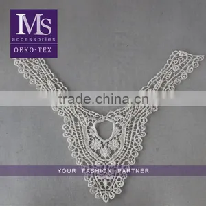 2016 New Embroidered Designs Collar, Machine Made Lace Collars, off White Cotton Lace Collar thumbnail-1