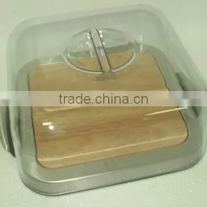 Square Bread Bin With Transparent Lid thumbnail-1