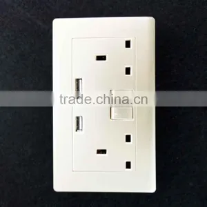 Electric Socket With Usb Port Plug Usb Wall Socket uk Plug Outlets thumbnail-3