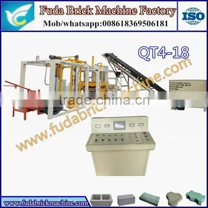 QT4-18 Full Automatic Block Machine Big Hydraform Hollow Block Machine Solid Brick Making Machine thumbnail-2