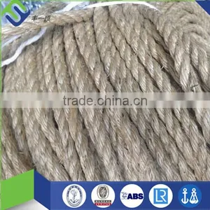 100% Sisal 6mm Rope, 3 Strand Twisted Sisal Fiber Rope for Decoration thumbnail-1