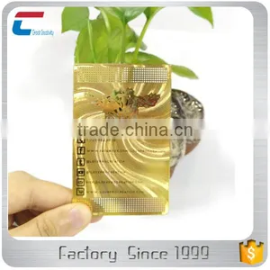 Customzied Shading Stainless Steel Metal Business Card With Signature Panel thumbnail-5
