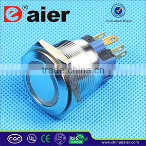 25mm Metal Waterproof Illuminated Push Switch thumbnail-1