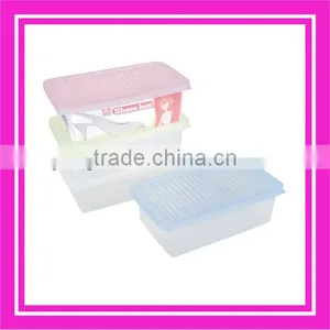 New Fashion Decorate Shoes Box Plastic thumbnail-1