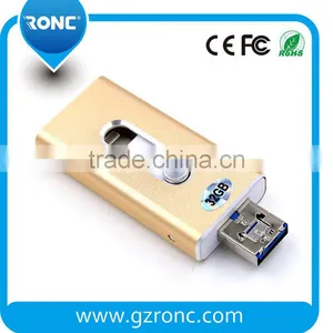 2017 New 3 in 1 IStick Usb Flash Drive HD Otg U Disk Device for IOS for Android for Computer for IPHONE thumbnail-1