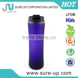 2014Double Wall School Plastic Water Bottle Plastic Coffee Bottle Kitchenware Mug thumbnail-1