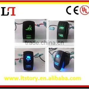 Dual Color Laser Carling Rocker Switch With Red/ Green LED thumbnail-1