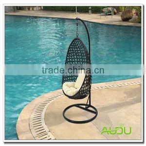 Audu Patio Single Person Rattan Garden Swing Chair thumbnail-1