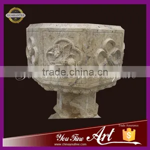 Hand Carved Natural Stone Baptism Statues thumbnail-4