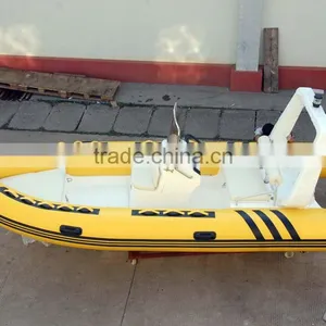 4.8m 8 Person Beautiful Yellow Fiberglass Rib Boat Consoles thumbnail-1