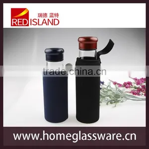Glass Water Bottle for Outdoor Usage With Fabric Sheath thumbnail-2