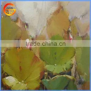 2017 Original Hand Painted Lotus Flower Oil Painting thumbnail-1