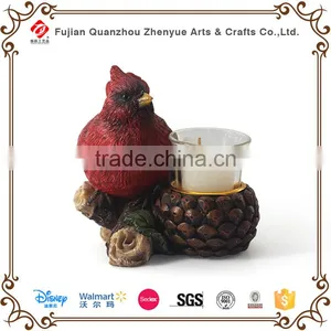 Wedding Decorative Glass Candle Holder,Polyresin Glass Bird Animal Candle Holder,Polyresin Glass Angel Christmas Candle Holder thumbnail-4
