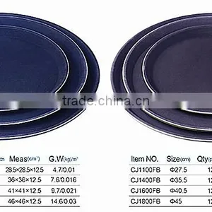 Serving Tray Sets, Round Melamine Tray for European Market thumbnail-4