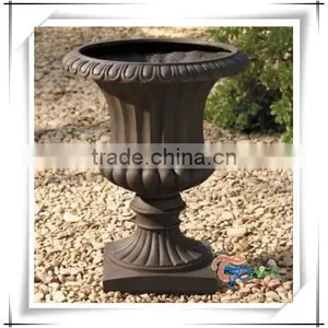 Hot Sale Different Types Fiberglass Roman Style Flower Pot thumbnail-1