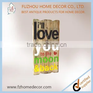 Beautiful Wooden Sign With Colorful Letter Printin for Home Decoration thumbnail-1