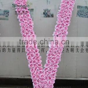 Backdrop Flower Wall Silk Artificial Decorative Rose Wall thumbnail-4